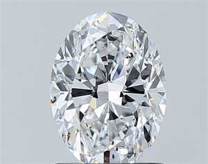 Picture of Natural Diamond 1.20 Carats, Oval with  Cut, D Color, SI2 Clarity and Certified by GIA