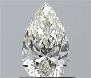 Picture of Natural Diamond 0.50 Carats, Pear with  Cut, J Color, IF Clarity and Certified by IGI