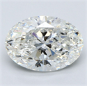 Diamante Natural 3.01 quilates, Ovalado , Color H, claridad SI2 y certificado GIA