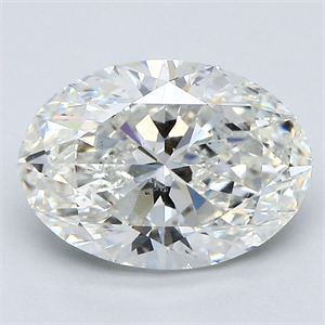 Foto Diamante Natural 3.01 quilates, Ovalado , Color H, claridad SI2 y certificado GIA de