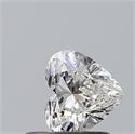 Natural Diamond 0.51 Carats, Heart with  Cut, H Color, SI1 Clarity and Certified by GIA