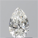 Natural Diamond 0.50 Carats, Pear with  Cut, H Color, VS1 Clarity and Certified by GIA