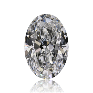 Foto Diamante Natural 0.53 quilates, Ovalado , Color E, claridad VVS1 y certificado GIA de