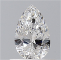Natural Diamond 0.49 Carats, Pear with  Cut, E Color, SI1 Clarity and Certified by GIA