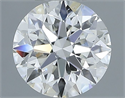 Natural Diamond 0.70 Carats, Round with Excellent Cut, G Color, VS2 Clarity and Certified by IGI