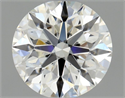 Natural Diamond 0.59 Carats, Round with Excellent Cut, H Color, VS1 Clarity and Certified by GIA