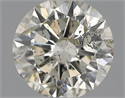 Natural Diamond 0.44 Carats, Round with Very Good Cut, J Color, I1 Clarity and Certified by IGI
