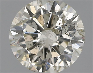 Picture of Natural Diamond 0.44 Carats, Round with Very Good Cut, J Color, I1 Clarity and Certified by IGI