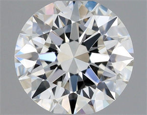Foto Diamante Natural 0.41 quilates, Redondo , Color F, claridad IF y certificado GIA de