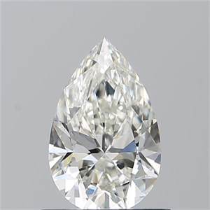 Picture of Natural Diamond 0.72 Carats, Pear with  Cut, I Color, VVS1 Clarity and Certified by GIA