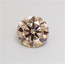 Picture of Lab Grown Diamond 1.78 Carats, Round with Excellent Cut, Fancy Light Brown Color, VS1 Clarity and Certified by IGI