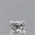 Diamante Natural 0.24 quilates, Princesa , Color F, claridad VVS1 y certificado GIA