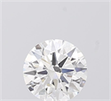 Lab Grown Diamond 1.01 Carats, Round with Ideal Cut, E Color, VVS2 Clarity and Certified by IGI