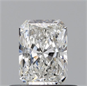 Natural Diamond 0.54 Carats, Radiant with  Cut, F Color, VS2 Clarity and Certified by GIA