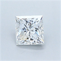 Natural Diamond 0.81 Carats, Princess with  Cut, E Color, VVS2 Clarity and Certified by GIA