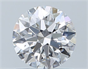 Natural Diamond 0.74 Carats, Round with Excellent Cut, D Color, VVS1 Clarity and Certified by GIA