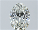 Diamante Natural 0.90 quilates, Ovalado , Color H, claridad VS2 y certificado GIA