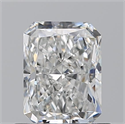 Natural Diamond 0.70 Carats, Radiant with  Cut, F Color, VS1 Clarity and Certified by GIA