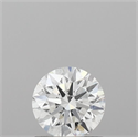 Lab Grown Diamond 0.71 Carats, Round with Ideal Cut, F Color, SI1 Clarity and Certified by IGI