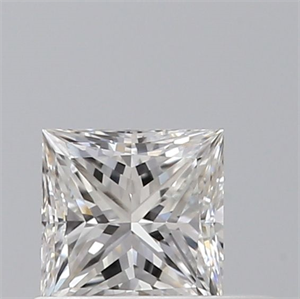 Picture of Natural Diamond 0.40 Carats, Princess with  Cut, F Color, VVS2 Clarity and Certified by GIA