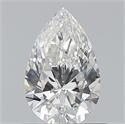 Diamante Natural 0.70 quilates, De pera , Color F, claridad VS2 y certificado GIA