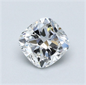 Natural Diamond 0.70 Carats, Cushion with  Cut, D Color, SI2 Clarity and Certified by GIA