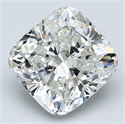 Diamante Natural 3.56 quilates, Del cojín , Color I, claridad SI2 y certificado GIA
