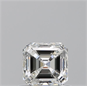 Natural Diamond 0.72 Carats, Asscher with  Cut, I Color, VS1 Clarity and Certified by GIA