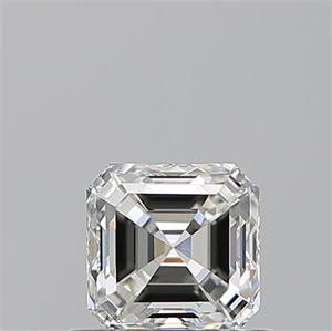 Picture of Natural Diamond 0.72 Carats, Asscher with  Cut, I Color, VS1 Clarity and Certified by GIA
