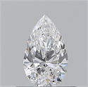 Natural Diamond 0.50 Carats, Pear with  Cut, E Color, VVS2 Clarity and Certified by GIA