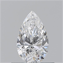 Diamante Natural 0.50 quilates, De pera , Color E, claridad VVS2 y certificado GIA