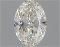 Natural Diamond 0.41 Carats, Oval with  Cut, H Color, VS2 Clarity and Certified by GIA