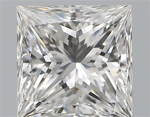 Foto Diamante Natural 1.00 quilates, Princesa , Color F, claridad VVS1 y certificado GIA de