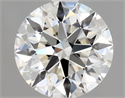 Natural Diamond 0.90 Carats, Round with Excellent Cut, I Color, SI1 Clarity and Certified by GIA