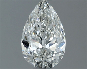Foto Diamante Natural 0.50 quilates, De pera , Color G, claridad SI1 y certificado GIA de