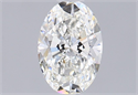 Natural Diamond 0.65 Carats, Oval with  Cut, I Color, VVS1 Clarity and Certified by GIA
