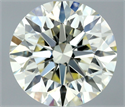 Natural Diamond 0.73 Carats, Round with Excellent Cut, L Color, VVS1 Clarity and Certified by IGI