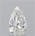 Natural Diamond 0.90 Carats, Pear with  Cut, I Color, SI1 Clarity and Certified by GIA