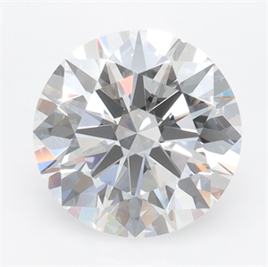 Picture of Lab Grown Diamond 2.71 Carats, Round with Ideal Cut, D Color, IF Clarity and Certified by IGI