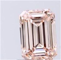 Picture of Lab Grown Diamond 2.71 Carats, Emerald with  Cut, Fancy Intense Pink Color, VS2 Clarity and Certified by IGI
