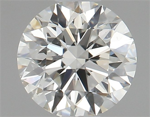 Picture of Natural Diamond 0.54 Carats, Round with Excellent Cut, I Color, VS2 Clarity and Certified by GIA