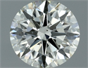 Natural Diamond 0.61 Carats, Round with Excellent Cut, K Color, SI1 Clarity and Certified by IGI
