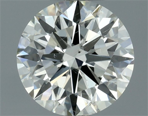 Picture of Natural Diamond 0.61 Carats, Round with Excellent Cut, K Color, SI1 Clarity and Certified by IGI