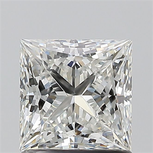 Picture of Natural Diamond 1.09 Carats, Princess with  Cut, H Color, VS1 Clarity and Certified by GIA