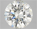 Natural Diamond 3.01 Carats, Round with Excellent Cut, K Color, VS2 Clarity and Certified by GIA