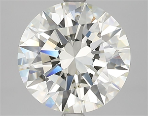 Picture of Natural Diamond 3.01 Carats, Round with Excellent Cut, K Color, VS2 Clarity and Certified by GIA