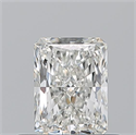 Natural Diamond 0.51 Carats, Radiant with  Cut, I Color, VVS1 Clarity and Certified by GIA