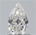 Natural Diamond 0.80 Carats, Pear with  Cut, G Color, VVS2 Clarity and Certified by GIA