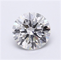 Lab Grown Diamond 1.13 Carats, Round with Ideal Cut, E Color, VVS2 Clarity and Certified by IGI