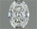 Natural Diamond 0.60 Carats, Oval with  Cut, I Color, VVS2 Clarity and Certified by IGI